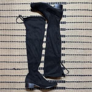 Charles by Charles David Women's Gammon Over-The-Knee Boots Black Microsuede 10